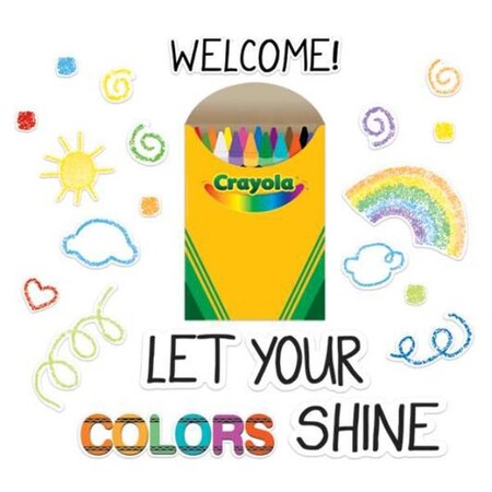 Eureka Crayola Stamper Markers Let Your Colors Shine Bulletin Board Set EU-847812